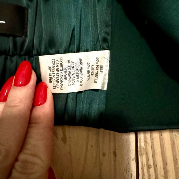 Lulu’s Emerald Green Satin Longline Bralette - Picture 5 of 9